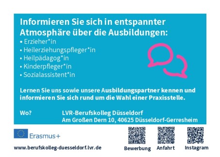 Informationen zu Zeit und Ort des Tages der offenen Tür am 25.11.2025 von 14.00 bis 18.00 Uhr